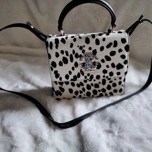 Roberto Cavalli animal fur shoulder bag